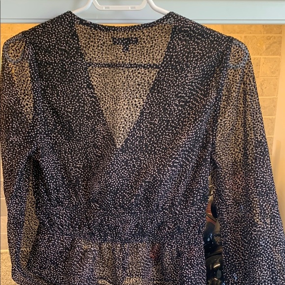 Dynamite Black Sheer Women's Top - Picture 6 of 6